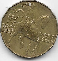 République Tchèque - 20 Korun - 1993 - SUP - Czechoslovakia