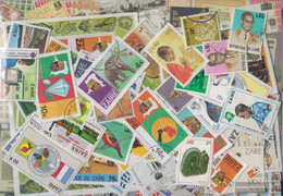 Zairean Zaire Stamps-100 Different Stamps - Collezioni