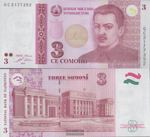 Tajikistan Pick-number: 20 Uncirculated 2010 3 Somoni - Tadzjikistan