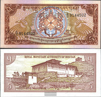 Bhutan Pick-number: 14b Uncirculated 1990 5 Ngultrum - Bhutan