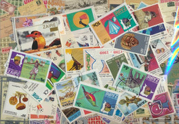 Zairean Zaire Stamps-50 Different Stamps - Verzamelingen