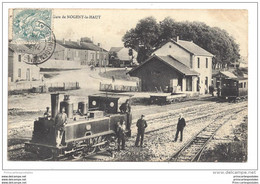 CPA 52 Nogent Le Haut La Gare Et Le Train Tramway - Nogent-en-Bassigny