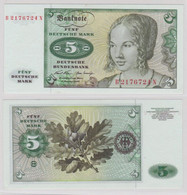 T143895 Banknote 5 DM Deutsche Mark Ro. 269a Schein 2.Januar 1970 KN B 2176724 N - 5 Deutsche Mark