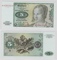 T143911 Banknote 5 DM Deutsche Mark Ro. 269a Schein 2.Januar 1970 KN B 4791731 H - 5 Deutsche Mark