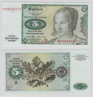 T144147 Banknote 5 DM Deutsche Mark Ro. 269a Schein 2.Januar 1970 KN B 0384875 N - 5 Deutsche Mark