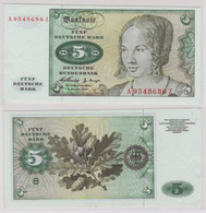T144325 Banknote 5 DM Deutsche Mark Ro. 262e Schein 2.Januar 1960 KN A 9548686 Z - 5 DM