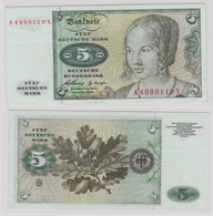 T144357 Banknote 5 DM Deutsche Mark Ro. 262e Schein 2.Januar 1960 KN A 4880110 X - 5 Deutsche Mark