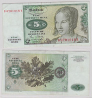 T144787 Banknote 5 DM Deutsche Mark Ro. 285a Schein 2.Januar 1980 KN B 0701018 R - 5 Deutsche Mark