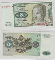 T144798 Banknote 5 DM Deutsche Mark Ro. 285a Schein 2.Januar 1980 KN B 3453961 W - 5 Deutsche Mark