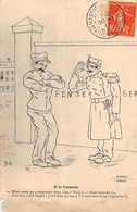 Militaria: Carte Dessinée Par Mathurin. 49 Cholet -  A La Caserne .Déchirure  (Voir Scan) - Other & Unclassified