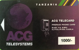 TANZANIE  -   Recharge   -  ACG TELESYSTEMS  -  1000/- - Tanzania