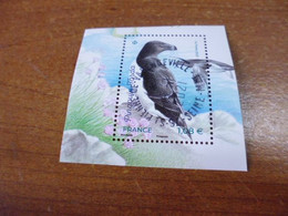 5460 OBLITERATION RONDE  SUR TIMBRE GOMME ORIGINE ISSU  BLOC OISEAUX - Used Stamps