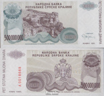 Kroatien Pick-Nr: R26a Bankfrisch 1993 500 Million Dinara - Croatie