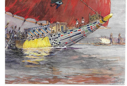 Le Yacht Du Pharaon Gouache De Sebille - Museos