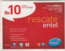 Bolivia, BO-EMV-276C, Rescate Entel, 2 Scans.   Point After Code Number - Bolivia