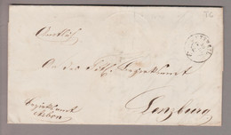 CH Heimat TG Uttweil 1853-08-28 Brief Ohne Marke Nach Lenzburg - Lettres & Documents