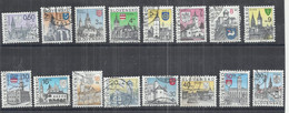 SLOVAKIA 1997-2003 - COAT OF ARMS AND CITIES - LOT OF 16 DIFFERENT - USED OBLITERE GESTEMPELT USADO - Andere & Zonder Classificatie