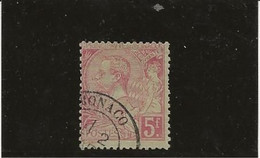 MONACO  - N° 21 OBLITERE -TB ET SANS AMINCI -ANNEE 1881-94- COTE :  105 € - Used Stamps