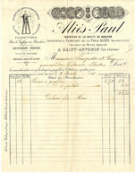 82  SAINT ANTONIN BOUCHONS  INVENTEUR DE LA GREFFE AU BOUCHONS  -  ALIES PAUL  -   FACTURE 1896 - Artigianato