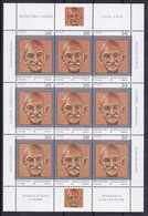 Macedonia 1998 Famous People Mahatma Gandhi India Sheet MNH - Macedonia