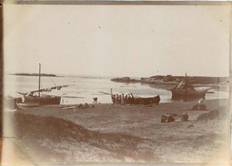 PLAGE PRES DE SIDI FERRUCH SIDI FREDJ   1899 PHOTO ORIGINALE 9 X 6 CM - Places