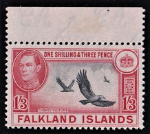 FALKLAND ISLANDS 1938 KGVI  SG 159 1/3  MNH   VERY FINE SUPERB STAMP - Falklandeilanden