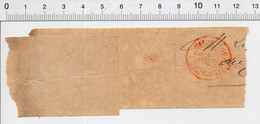 Partiel Bande Journal Avec Cachet Postal Rouge " Imprimés Paris 24 DEC 79 " ( An 1879 ) 241/16 - Kranten
