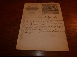 Document Facture L&H Cambier Frères Ath 1893 Usine Travail Mécanique Des Bois Belle Lithographie - 1900 – 1949