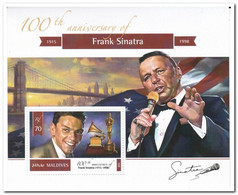 Maldiven 2015, Postfris MNH, Frank Sinatra - Maldives (1965-...)