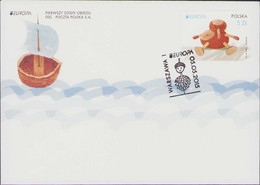 Poland 2015, Mi 4762 Europe, Europa CEPT,  A Chestnut Man, Toy, Matches FDC - Lettres & Documents