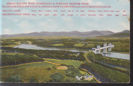 Llanfairpwllgwyngyllgogerychwyrndrobwllllantysiliogogogoch - Menai Straits With Suspension & Tubular Bridges - Anglesey