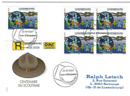 Luxembourg 2007 Scout Scoutisme ¦ Scouting ¦ Pfadfinder - Covers & Documents