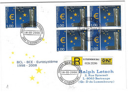 Luxembourg 2008 BCL BCE Euro - Lettres & Documents