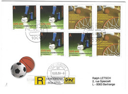 Luxembourg 2008 Sports Basketball Football ¦ Soccer ¦ Sport - Storia Postale