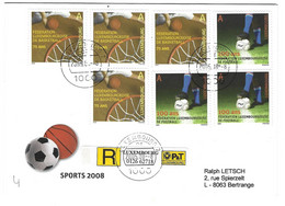 Luxembourg 2008 Sports Basketball Football ¦ Soccer ¦ Sport - Covers & Documents