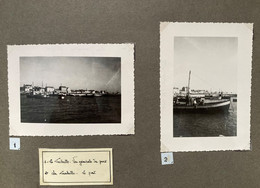 La Turballe - Vue Générale Du Port - Belles Vues - 2 Photos Anciennes - Bateau Pêche - La Turballe