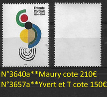 France N°3640a** Variété Sans Valeur Faciale Et Sans RF Cote Maury: 210€ - Neufs