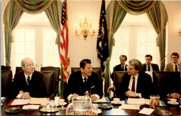 President Reagan Cabinet Meeting Secretary James Watts And David Stockman - Presidents