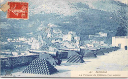 MONACO - La Terrasse Du Château Et Ses Canons - Terraces