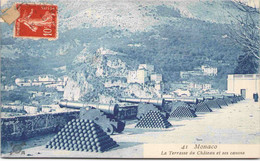 MONACO - La Terrasse Du Château Et Ses Canons - Le Terrazze