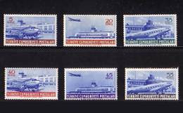 1954 TURKEY AIRMAIL STAMPS AIRPLANE MNH ** - Corréo Aéreo