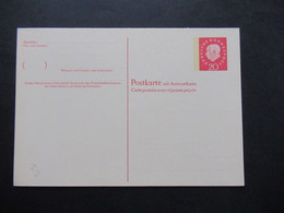 BRD 1960 Heuss Ganzsache Doppelkarte P 47 Frage / Antwort 20 / 20 Ungebraucht - Cartes Postales - Neuves