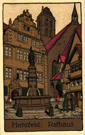 Hersfeld, Rathaus, Steindruck AK, 1912 - Bad Hersfeld