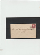 Gran Bretagna 1868 - Busta X L'Interno Affrancata Con 1p Rosso Dentellato - Storia Postale