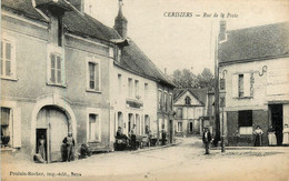 Cerisiers * La Rue De La Poste * Villageois - Cerisiers