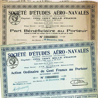 Occasion: 2 X Études Aéro-Navals - Fliegerei