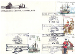 (FF 19) Australia - Australian War Memorial Cover (Canberra) With Many Military Postmarks - Otros & Sin Clasificación