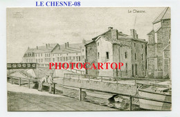 LE CHESNE-Dessin-Arno HÄNSEL-CARTE Imprimee Allemande-Guerre14-18-1 WK-Militaria-France-08- - Le Chesne