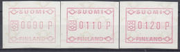 +B1897. Finland 1979. ATM 1, 3 Items. Michel 1. MNH(**) - Vignette [ATM]