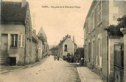 Fléys * Vue Prise De La Côte De La Vierge * Rue Du Village - Andere & Zonder Classificatie